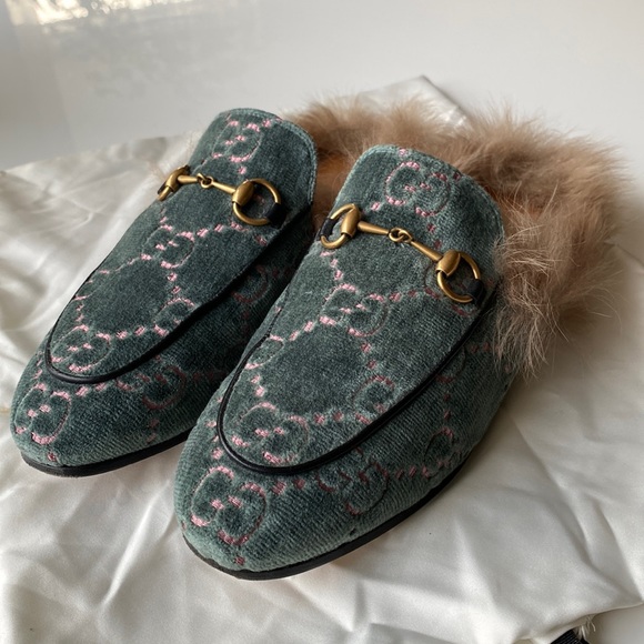 Gucci Shoes - Authentic Gucci Princetown Fur Slides